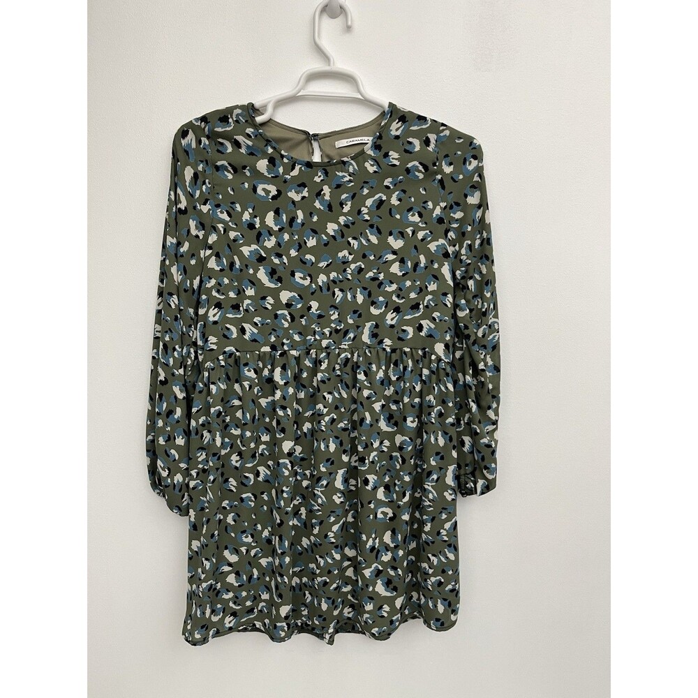 Caramela Women’s Boho Dress Long Sleeve Size L Pullover Polyester Lining